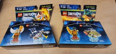 LEGO Dimensions Chima Fun Pack 71223 Cragger & Swamp Skimmer y 71232 Eris NUEVO Foto 1 de 2