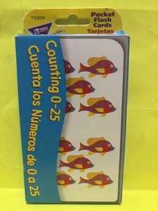 Counting 0-25 Pocket Flash Cards by Trend NEW English & Spanish FREE SHIPPING - Picture 1 of 3