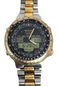 Reloj digital analógico vintage Citizen Wingman C080-088611 K #CTQCAL19 - Imagen 1 de 2