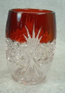Antique EAPG Ruby Stained Celery Vase Atlanta / Royal Crystal Pattern - Picture 1 of 2