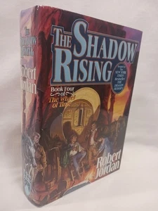 The Shadow Rising Wheel Of Time 4 WoT Jordan First Edition 1st Printing HC DJ  B - Imagen 1 de 24