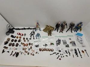 Used Vintage Action figures lot + tons of parts / weapons (lot3) - Picture 1 of 24