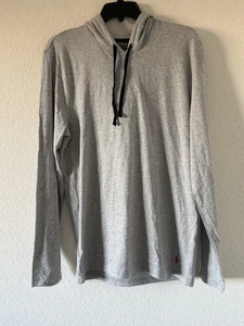 Polo Ralph Lauren Men's Supreme Comfort Long Sleeve Hooded Shirt Gray Small New - Picture 1 of 8