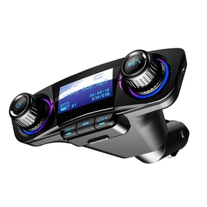 Drahtloser BT Auto Adapter FM Transmitter Mit Doppel USB Ladegerät 5V/1A - Bild 1 von 24