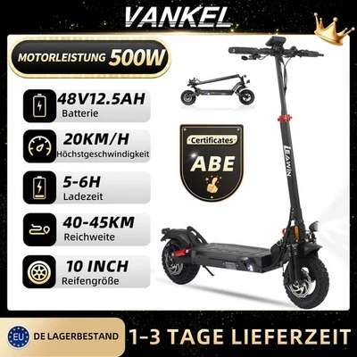 ZWHEEL T4 E-Scooter mit ABE Straßenzulassung Klappbar Elektroroller 45km Reichweite