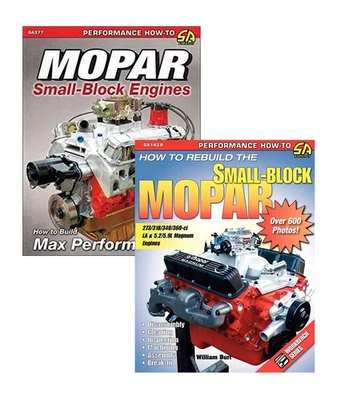 MIDLIFE CLASSIC CARS Mopar Small-Block How To Rebuild Build Max Performance 2 Book Set