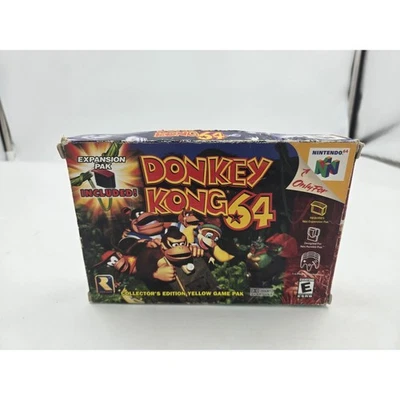 Donkey Kong 64 N64 Collectors Edition Yellow Game Pak, Expansion Pak Included - Image 1 of 4