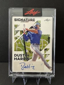 Dustin Harris 2023 Leaf Signature Series -#BA-DH1 Street Art 1/1 Texas Rangers - Picture 1 of 4