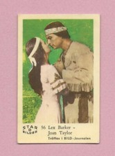 1963 Dutch Gum Card Star Bilder D #56 Lex Barker and Joan Taylor