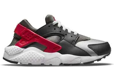 Nike Air Huarache Run GS Smoke Grey University Red White Black 654275-041 Women - Изображение 1 из 4