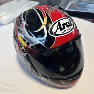 Arai RX-7 CORSAIR Wraith Helmet Red Size Medium - Picture 1 of 23