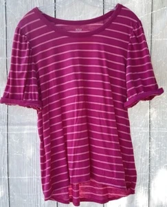 a.n.a. Top XL manga corta rosa a rayas con mangas abullonadas - Imagen 1 de 7