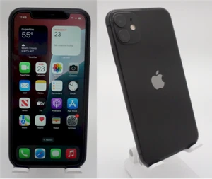 Apple iPhone 11 - 64GB Black (Unlocked) A2111 (CDMA + GSM) - Excellent Cond. - Photo 1 sur 3