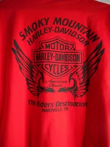 Harley Davidson Smokey Mountain Maryville TN location T-Shirt Tee Double Sided - Picture 1 of 6