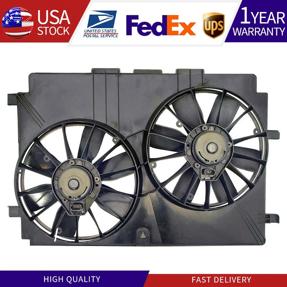 For CAMARO Z28 SS FIREBIRD TA RADIATOR DUAL COOLING FAN LS1 5.7 350 V8 620-634 - Image 1 of 3
