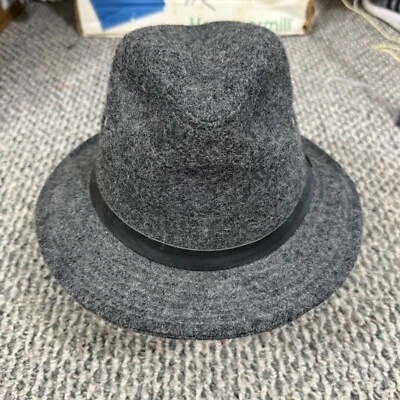 Vintage Woolrich Fedora Hat Mens Small Gray Wool 90s Outdoor Casual Outdoor — 第 1/4 张图片