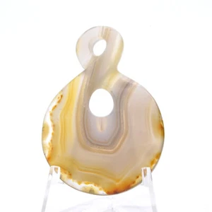 48mm Agate Pendant Necklace Crystal Natural Handmade Healing Reiki Quartz - Picture 1 of 2