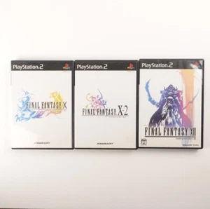 Lot of 3 Final Fantasy X 10 X-2 10-2 XII 12 Sony PS2 Japan Import US Seller - Picture 1 of 10