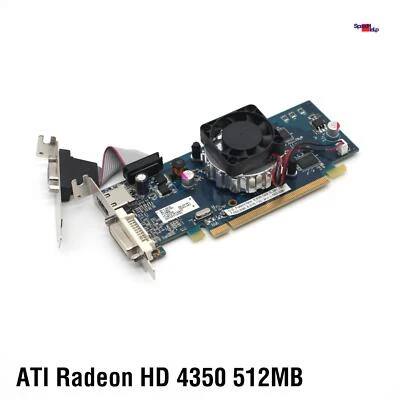 HIS Ati Radeon HD4350 512MB Low Profile Video Card Graphics H435F512HDL HDMI - Image 1 of 4