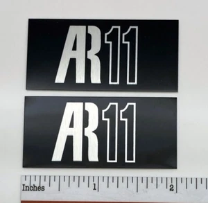 AR-11 Lautsprecher Grill Abzeichen schwarze Version PAAR maßgefertigte Aluminium - Bild 1 von 7