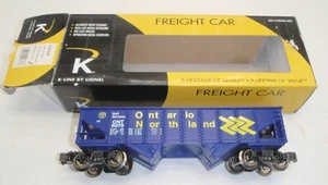 K-Line 6-21637 Ontario Northland 2-Bay Ribbed Hopper Car - Picture 1 of 4
