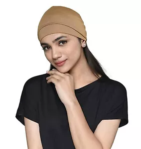 Stylish Viscose Sleep Cap Color Light Brown for Women's & girls v867 - Picture 1 of 4