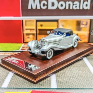 Liberty 1/64 500K W29 Vintage Convertible Modelo Deportivo Diecast Metal Coche Plateado - Imagen 1 de 6