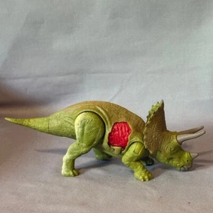 Vintage Jurassic Park Figure Toy Dinosaur Mattel Injured Triceratops Green Blood - Picture 1 of 5