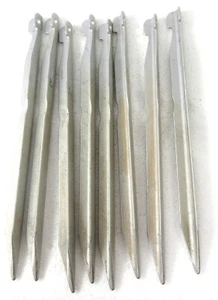 Menge 8 DAC Ultraleichte Aluminium Zeltpfähle V-Pfahl 6" Zurrgurte - Bild 1 von 7