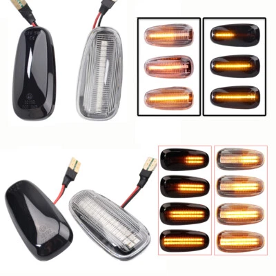 2PCS For Chevrolet Corvette C6 2005 206 2007-2013 LED Dynamic Side Marker Light - Image 1 of 4