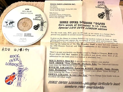 12/9/94 ROCK OVER LONDON SPECIAL ALL LIVE IN CONCERT: GLASTONBURY, ROYAL ALBERT Foto 1 de 2