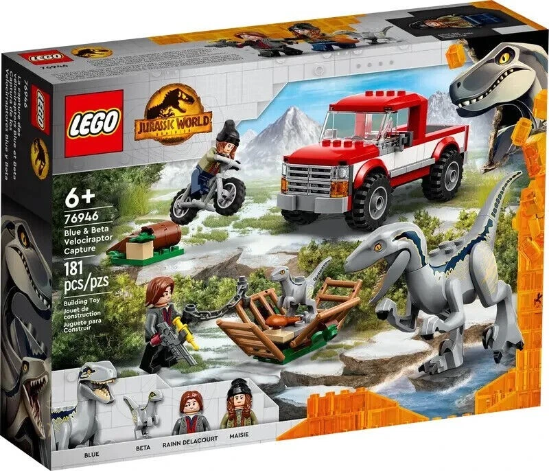 76946 BLUE & BETA VELOCIRAPTOR CAPTURE lego NEW legos set JURASSIC WORLD park - Image 1 of 1