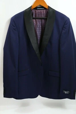 #209 Chaqueta Blazer PENGUIN Cuello Chal Azul Esmoquin Talla 44 L Foto 1 de 3