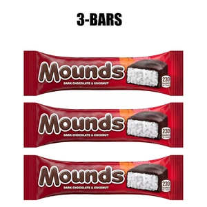 Mounds Dark Chocolate and Coconut Candy Bar, 1.75 Oz Per Bar, Pack 3, 6, 9 & 12 - Picture 1 of 13