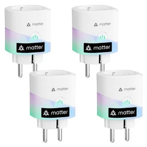 4x Meross MSS315 Matter Smart Steckdose mit Stromverbrauchsmessung - Bild 1 von 5