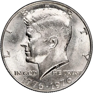 Medio dólar Kennedy Bicentenario sin marca de ceca 1776 - 1976. - Imagen 1 de 8