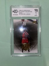 2009-2010 Upper Deck MJ LEGACY COLLECTION GOLD #74 Michael Jordan Graded BCCG 10