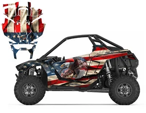 Kit de calcomanías gráficas RZR PRO XP PRO R 2020-22 Soaring Eagle con bandera hecha jirones #7501 - Imagen 1 de 4