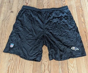 Pantaloncini vintage Reebok Baltimore Ravens Training Camp taglia XL neri attrezzatura NFL - Foto 1 di 12