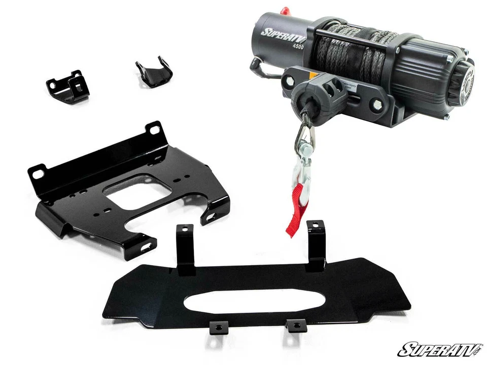 SuperATV 4500 lb. Winch & Mount for Polaris RZR XP 1000 / 1000 4 (2019-2023) - Image 1 of 4