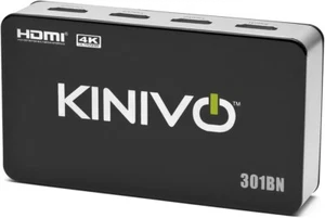 Kinivo HDMI Switch 4K HDR 301BN 3 in 1 Out 4K 60Hz HDR HDMI 2.0 High Speed 18Gbp - Bild 1 von 5