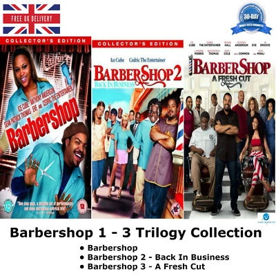 BARBERSHOP Trilogy Seasons 1-3 Complete Collection Series 1 2 3 Sealed UK R2 DVD - Image 1 of 4