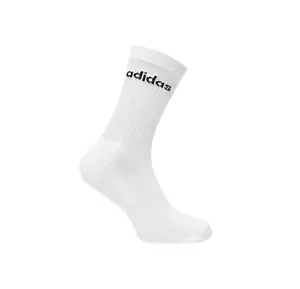 Adidas original 3 Pack mens crew Logo Socks White UK size 14.5 - 17 EU 51 - 54 - Picture 1 of 6