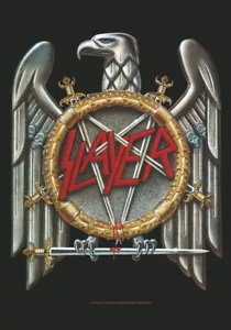 SLAYER AUFKLEBER STICKER # 13 DECADE OF AGGRESSION EAGLE LOGO 7x5cm - Picture 1 of 1
