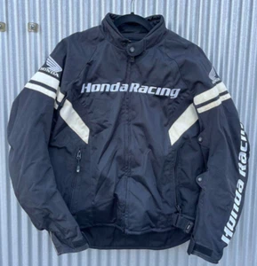 Honda HONDA Racing Nylon Riders Jacket Black JAPAN LL - Picture 1 of 15