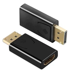 5x New Display Port to HDMI Male Female Adapter Converter DisplayPort DP to HDMI - Picture 1 of 10