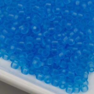 Toho Seed Beads 8/0 Very Light Sapphire Transparent Matte 15g #3LF 10642108 - Picture 1 of 1