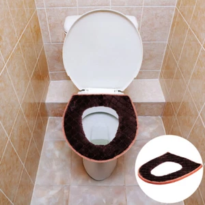 3 Pieces Toilettensitzbezug Plüsch Toilleten WC-Sitz-Verzierung - Bild 1 von 12