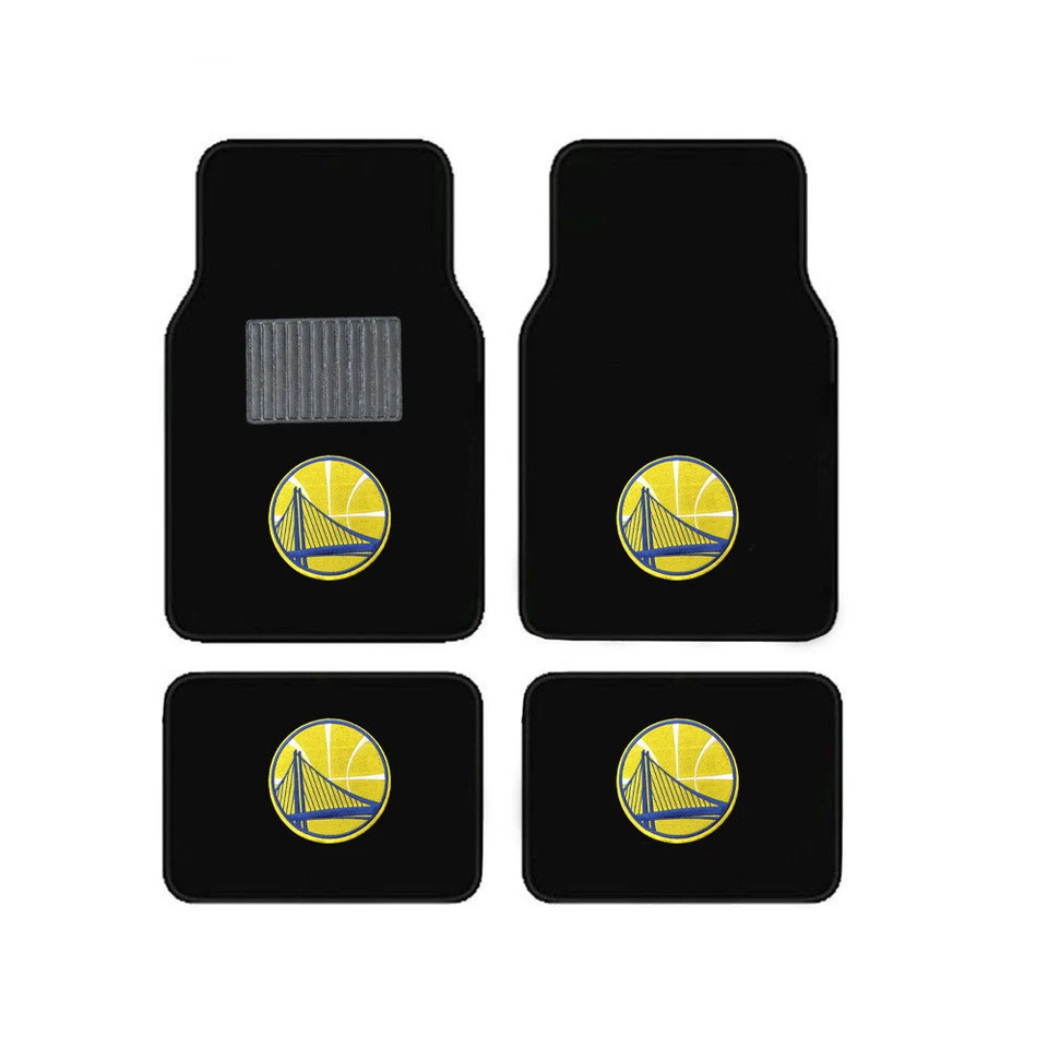 Nuevo Juego de alfombrillas alfombrillas traseras delanteras para auto camión Golden State Warriors de la NBA Foto 1 de 4