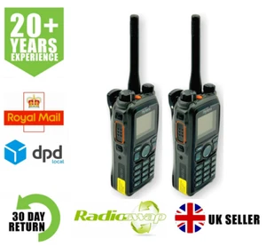 HYTERA PD785G VHF 5 WATT DIGITAL WALKIE TALKIE TWO WAY RADIO x 2 *FREE EARPIECES - Zdjęcie 1 z 9